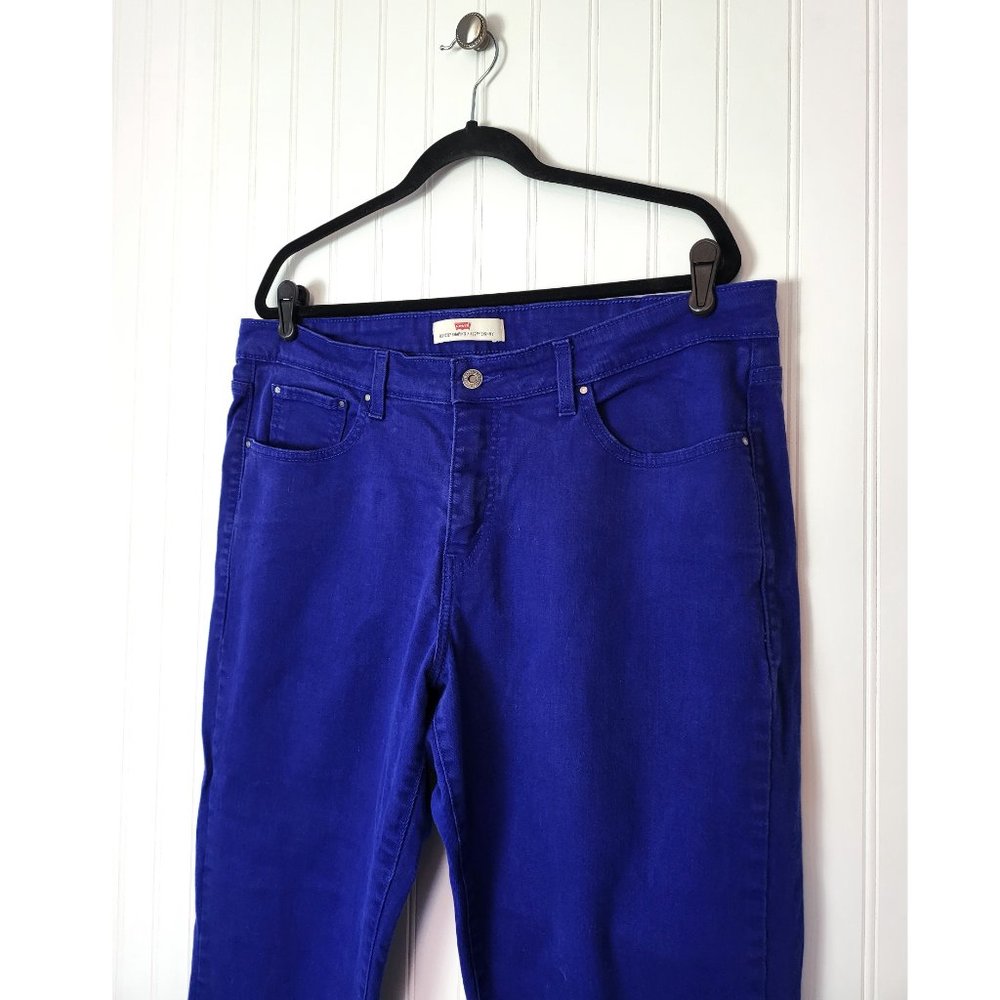 Bright Royal Blue Levi 512 Skinny Jeans